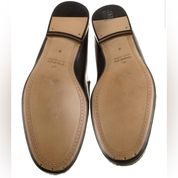GUCCI 1953 Betis Glamour Horsebit Leather Loafer Black White 9/ 9.5 US $1000 ALD - Picture 9 of 9